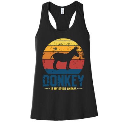 Donkey Farmer Vintage Women's Racerback Tank