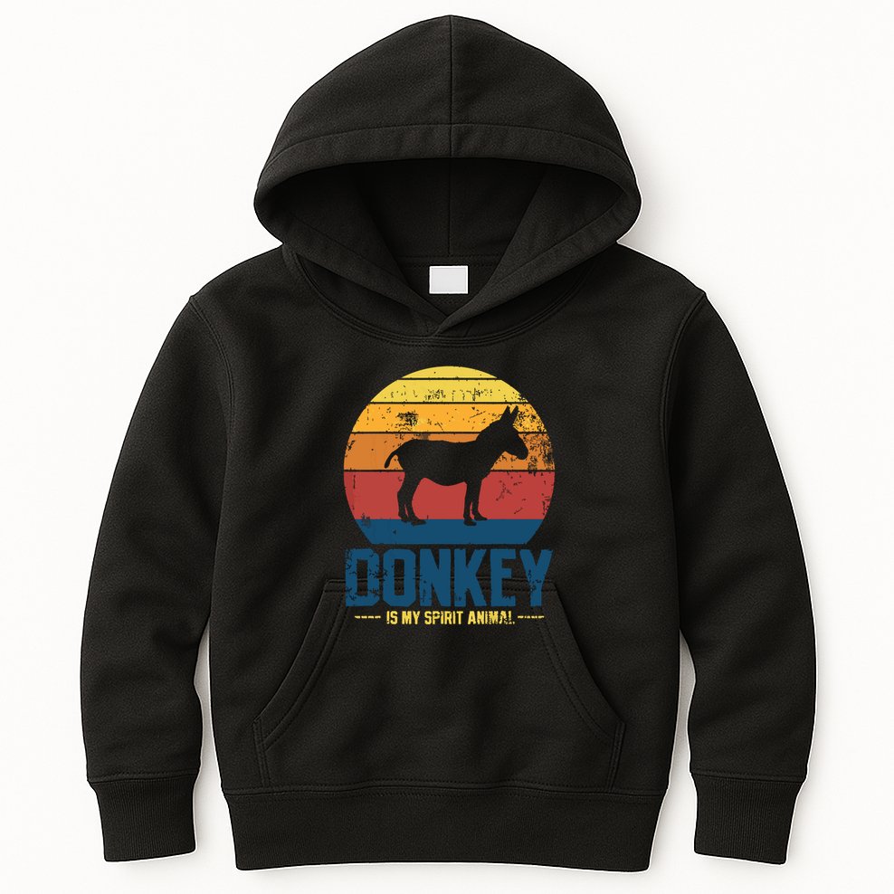 Donkey Farmer Vintage Kids Hoodie