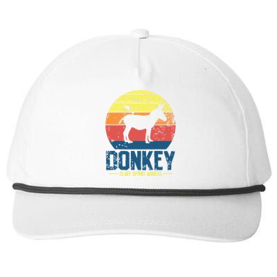 Donkey Farmer Vintage Snapback Five-Panel Rope Hat