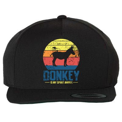 Donkey Farmer Vintage Wool Snapback Cap