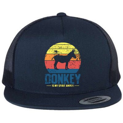 Donkey Farmer Vintage Flat Bill Trucker Hat