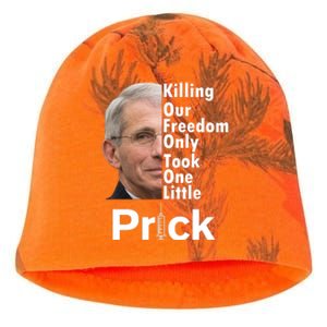 Dr Fauci Vaccine Killing Our Freedom Only Took One Little Prick Kati - Camo Knit Beanie