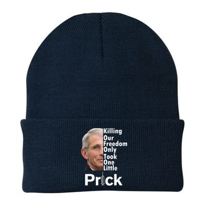 Dr Fauci Vaccine Killing Our Freedom Only Took One Little Prick Knit Cap Winter Beanie