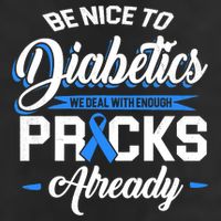 Diabetes Funny We Deal With Enough Pricks Already Adult Drive Performance Visor