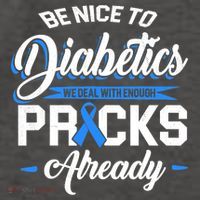 Diabetes Funny We Deal With Enough Pricks Already Vector Backpack