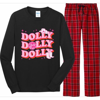 Dolly Funny Western First Name Cowgirl Long Sleeve Pajama Set