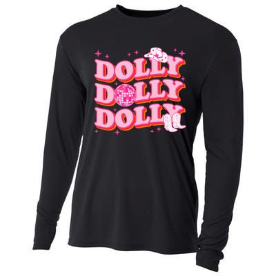 Dolly Funny Western First Name Cowgirl Cooling Performance Long Sleeve Crew