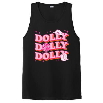 Dolly Funny Western First Name Cowgirl PosiCharge Competitor Tank