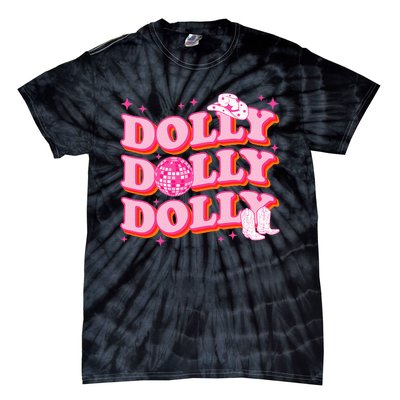 Dolly Funny Western First Name Cowgirl Tie-Dye T-Shirt