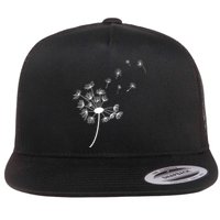 Dandelion For Women Graphic Flat Bill Trucker Hat