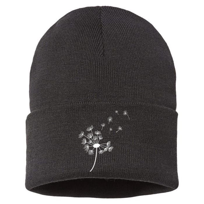 Dandelion For Women Graphic Sustainable Knit Beanie