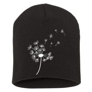 Dandelion For Women Graphic Short Acrylic Beanie