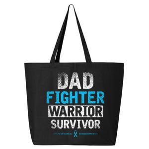 Dad Fighter Warrior Survivor Prostate Cancer Awareness 25L Jumbo Tote