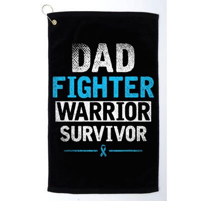 Dad Fighter Warrior Survivor Prostate Cancer Awareness Golf Towel