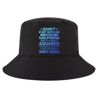 Dont Flirt With Me I Love My Aquarius Friend Horoscope Gift Cool Comfort Performance Bucket Hat