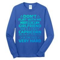 Dont Flirt With Me I Love My Capricorn Friend Horoscope Gift Tall Long Sleeve T-Shirt