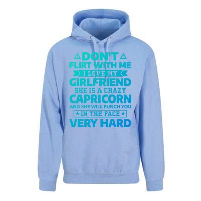 Dont Flirt With Me I Love My Capricorn Friend Horoscope Gift Unisex Surf Hoodie