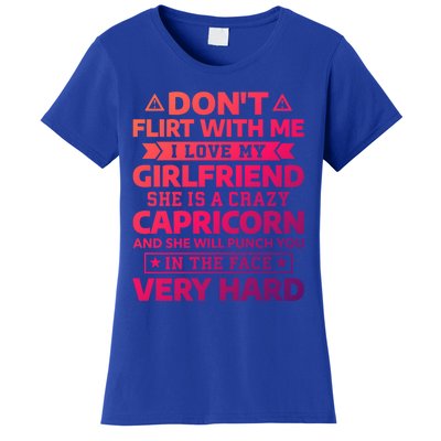 Dont Flirt With Me I Love My Capricorn Friend Horoscope Gift Women's T-Shirt