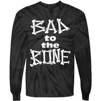 Dominic Fike Wearing Bad To The Bone Tie-Dye Long Sleeve Shirt