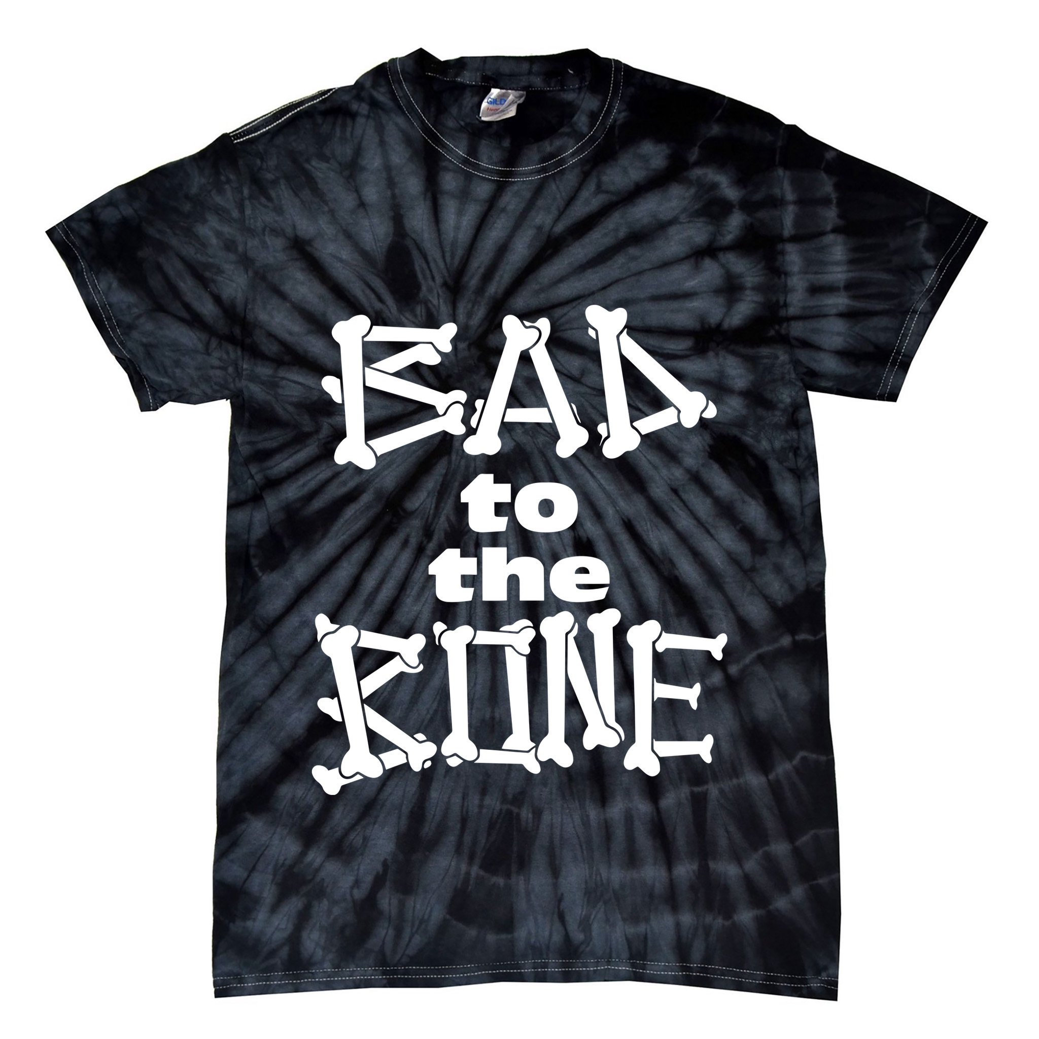 Dominic Fike Wearing Bad To The Bone Tie-Dye T-Shirt