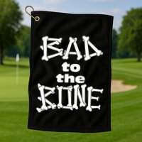 Dominic Fike Wearing Bad To The Bone Golf Towel