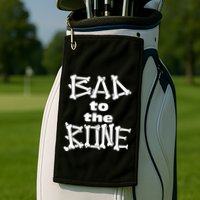 Dominic Fike Wearing Bad To The Bone Golf Towel