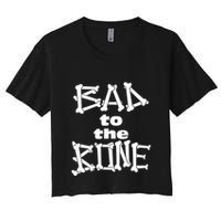 Dominic Fike Wearing Bad To The Bone Women's Crop Top Tee