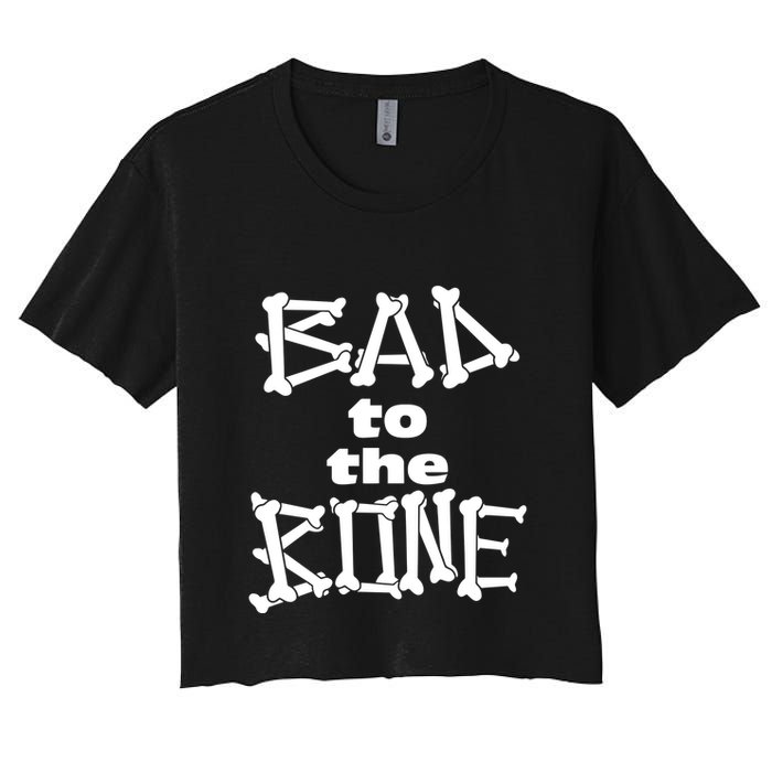 Dominic Fike Wearing Bad To The Bone Women's Crop Top Tee