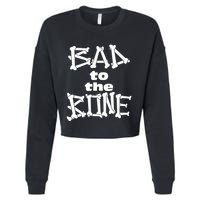 Dominic Fike Wearing Bad To The Bone Cropped Pullover Crew