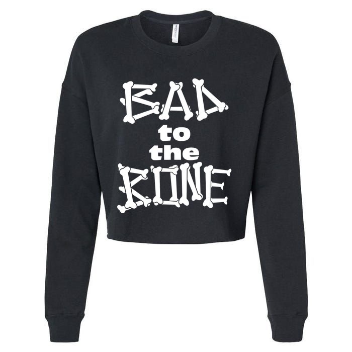 Dominic Fike Wearing Bad To The Bone Cropped Pullover Crew