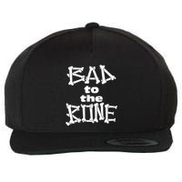 Dominic Fike Wearing Bad To The Bone Wool Snapback Cap