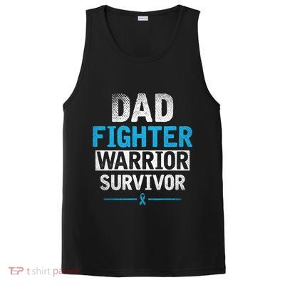 Dad Fighter Warrior Survivor Prostate Cancer Awareness Gift PosiCharge Competitor Tank