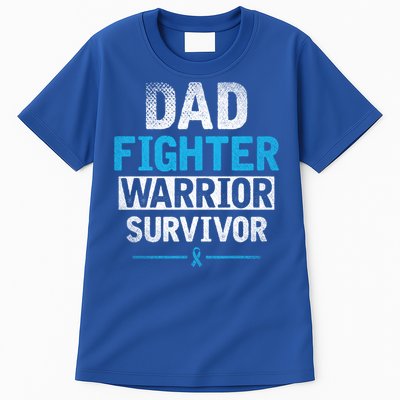 Dad Fighter Warrior Survivor Prostate Cancer Awareness Gift Tall T-Shirt