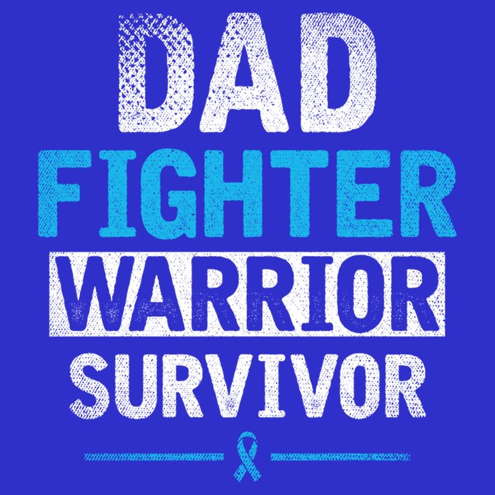 Dad Fighter Warrior Survivor Prostate Cancer Awareness Gift Womens T-Shirt