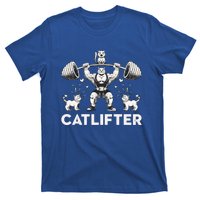 Deadlifter Fitness Workout Bodybuilder Deadlifting Cat Gift T-Shirt