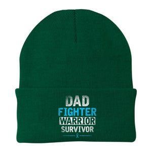 Dad Fighter Warrior Survivor Prostate Cancer Awareness Knit Cap Winter Beanie