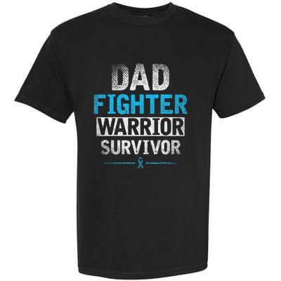 Dad Fighter Warrior Survivor Prostate Cancer Awareness Garment-Dyed Heavyweight T-Shirt