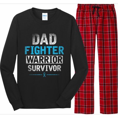 Dad Fighter Warrior Survivor Prostate Cancer Awareness Long Sleeve Pajama Set