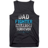 Dad Fighter Warrior Survivor Prostate Cancer Awareness Tank Top