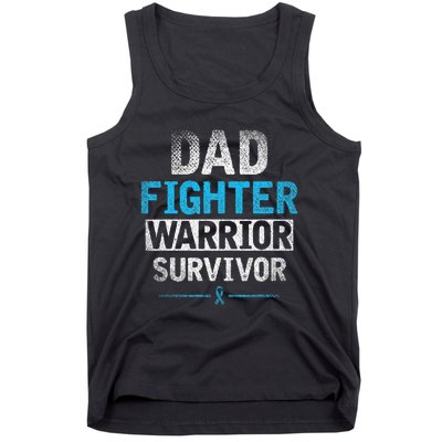 Dad Fighter Warrior Survivor Prostate Cancer Awareness Tank Top