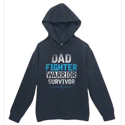 Dad Fighter Warrior Survivor Prostate Cancer Awareness Urban Pullover Hoodie