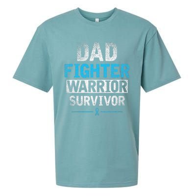 Dad Fighter Warrior Survivor Prostate Cancer Awareness Sueded Cloud Jersey T-Shirt