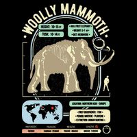 Dinosaur Facts Woolly Mammoth Science & Anatomy Gift Backpack