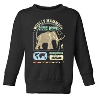 Dinosaur Facts Woolly Mammoth Science & Anatomy Gift Toddler Sweatshirt