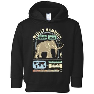 Dinosaur Facts Woolly Mammoth Science & Anatomy Gift Toddler Hoodie