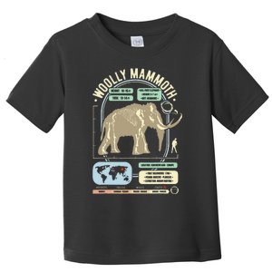 Dinosaur Facts Woolly Mammoth Science & Anatomy Gift Toddler T-Shirt