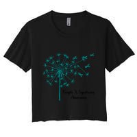 Dandelion Fragile X Syndrome Awareness Family Wear Matching Gift Women's Crop Top Tee