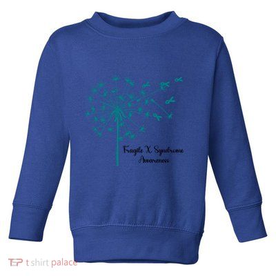 Dandelion Fragile X Syndrome Awareness Family Wear Matching Gift Toddler Sweatshirt