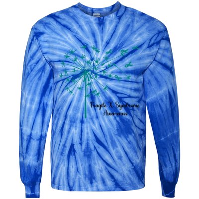 Dandelion Fragile X Syndrome Awareness Family Wear Matching Gift Tie-Dye Long Sleeve Shirt