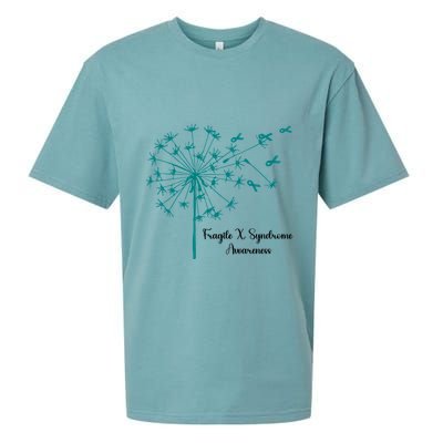 Dandelion Fragile X Syndrome Awareness Family Wear Matching Gift Sueded Cloud Jersey T-Shirt